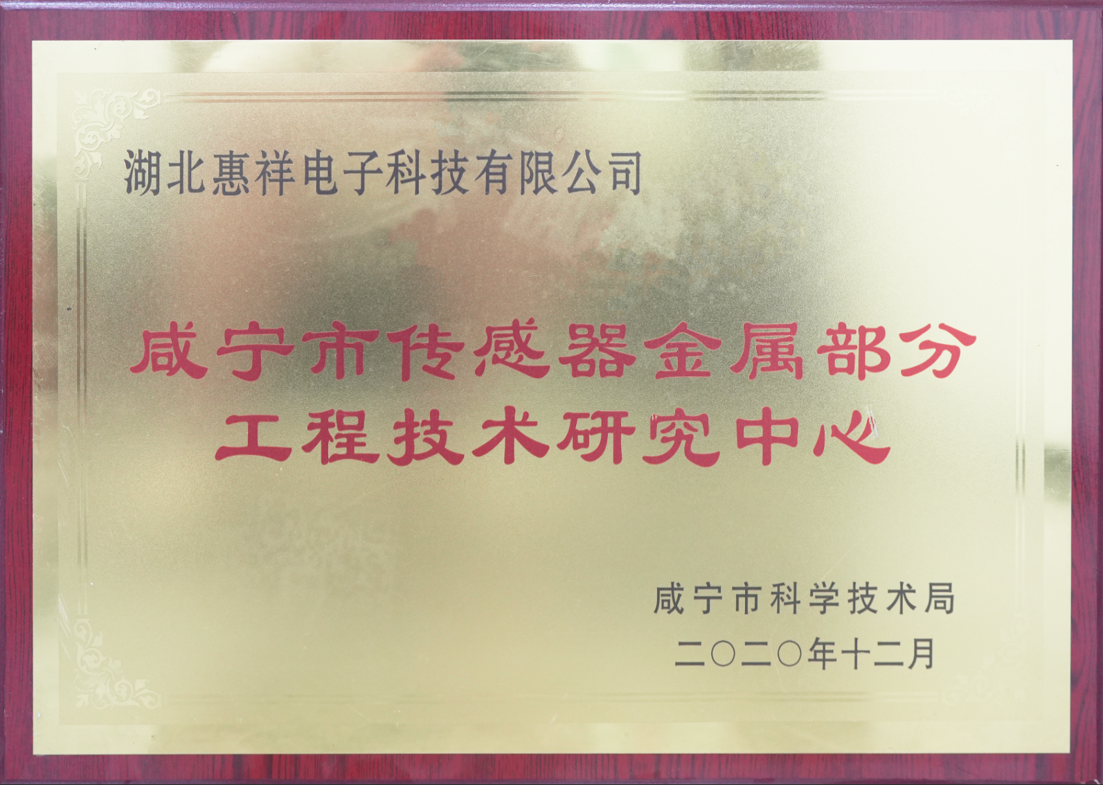 咸宁市传感器金属部分工程技术研究中心